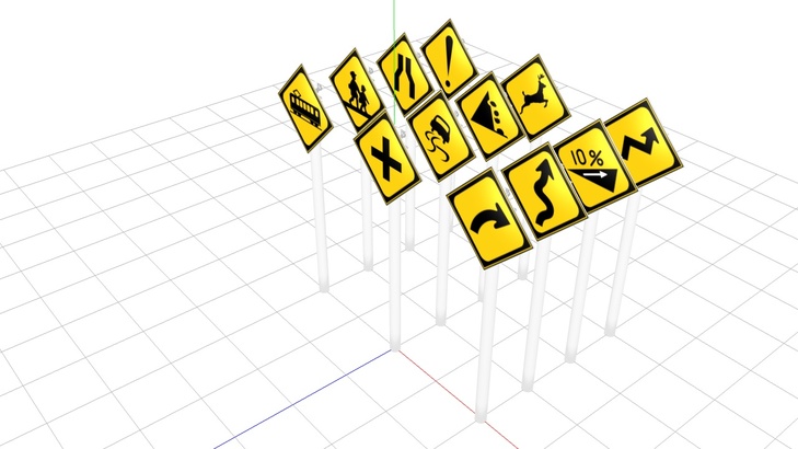 道路標識セットその2Ver2.0」 / サンマル さんの作品 - ニコニ立体