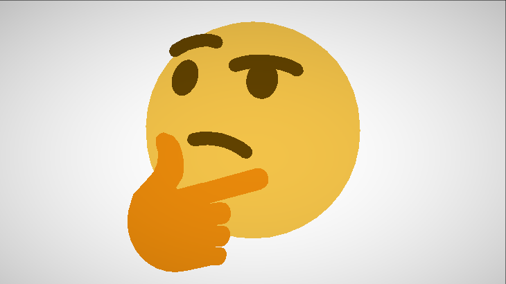 Mmd Thinking Face Emoji やため さんの作品 ニコニ立体