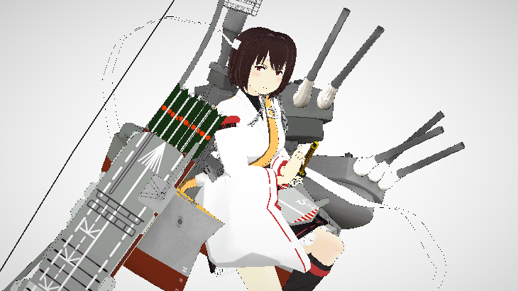 日向改二ver1 1 Mmd艦これ もくらふ さんの作品 ニコニ立体