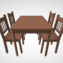 テーブル1+椅子1