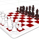 チェス盤セットMMDモデル