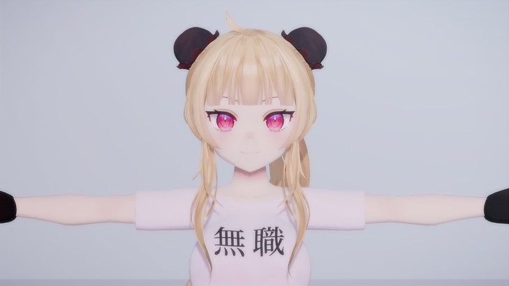 Vtuber「さくぱん！」公式新衣装3Dモデルを作成しました」 / corocoma